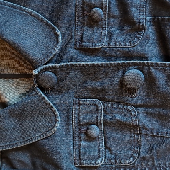 Ann Taylor denim jacket size 10 - Picture 4 of 6